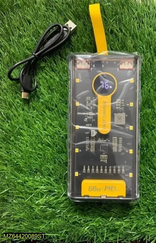 20000mAh Transparent Power Bank with LED Display