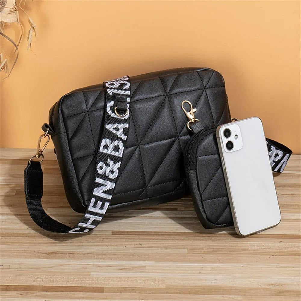 Girl's White PU Leather Embroidered Crossbody Bag, C-AR-5 White